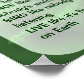 Poster Daisy Work Love Dance Citation Inspirationnelle (Coin)