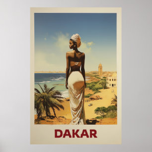 Poster Dakar, Sénégal, Voyage