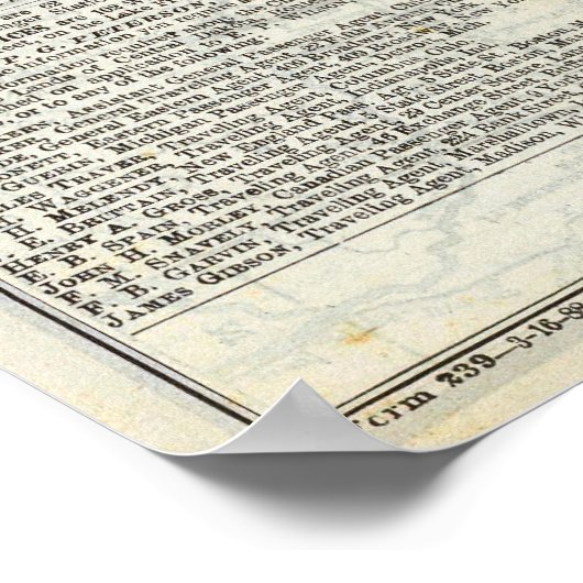 Poster Dakota central (Coin)