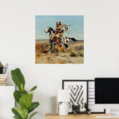 Poster « Dakota Chief » par Charles M. Russell (Bureau à domicile)