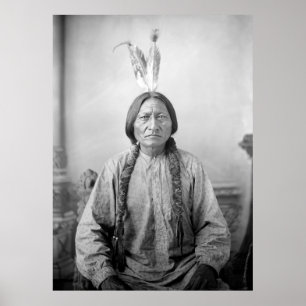 Poster Dakota Leader Sitting Bull Native American Indian