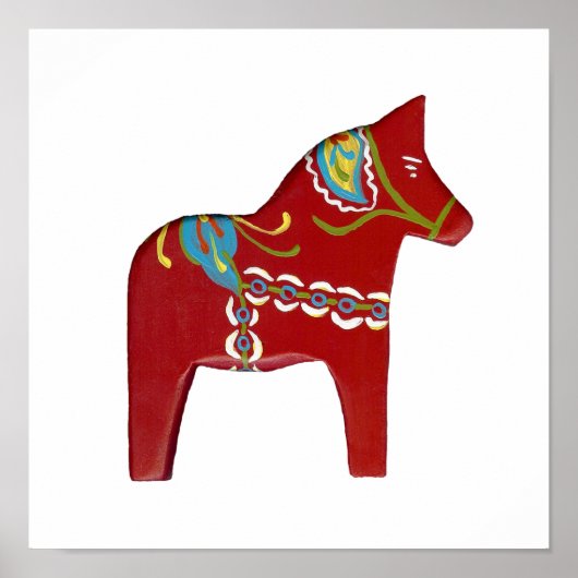 Poster Dala Horse (Devant)