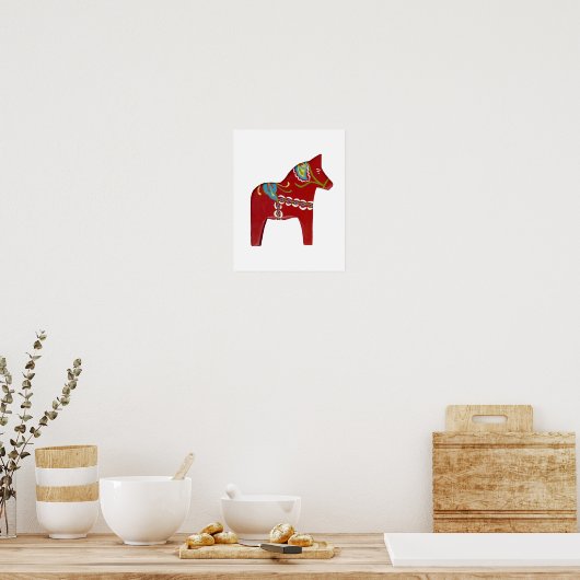 Poster Dala Horse (Keuken)