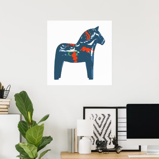 Poster Dala Horse (Bureau à domicile)