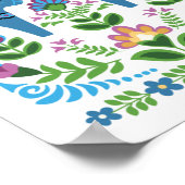 Poster Dala Horses Bleus (Coin)