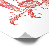 Poster Dala suédois Cheval Art (Coin)