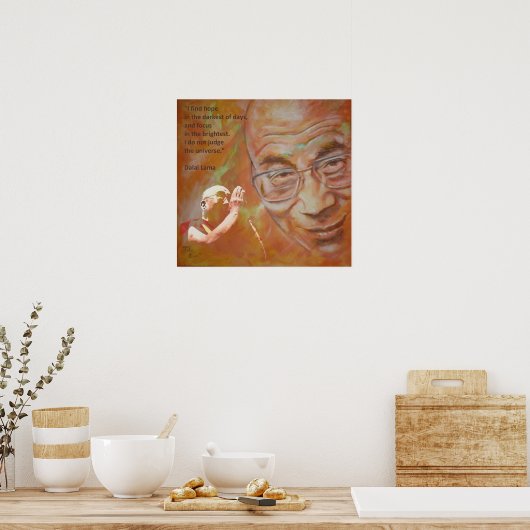 Poster Dalaï Lama (Cuisine)