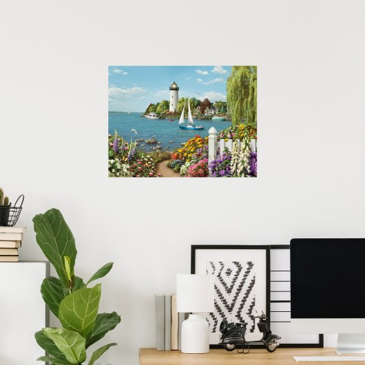 Poster d'Alan Giana "By the Bay" (Bureau à domicile)