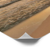 Poster d'Alan Giana "Empreintes dans le sable" (Coin)