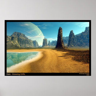 Poster Dale - Falaises en croissance