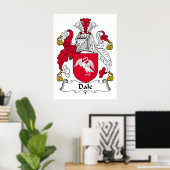 Poster Dale Family Crest (Bureau à domicile)