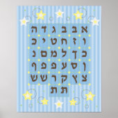 Poster d'Alef Beis (bleu clair) (Devant)