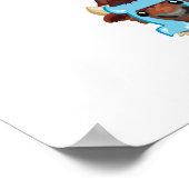 Poster d'Aleph Bet (alphabet) hébreu, 24"x36" (Coin)