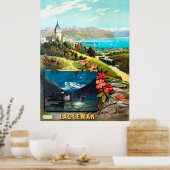 Poster d'ALÉSI, F. Hugo. Lac Leman, 1895. (Cuisine)