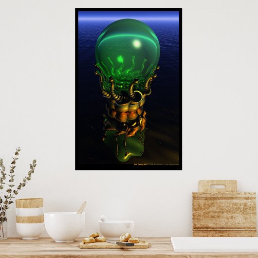 Poster Dali regarde le bal (Cuisine)