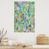 Poster d'alimentation de fleurs 24 x 36 (Cuisine)