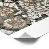 Poster Dallage de sol représentant un oiseau, 4ème siècle (Coin)