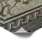 Poster Dallage en mosaïque de la villa romaine à Low (Coin)