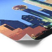 Poster Dallas Downtown Texas Vintage (Coin)