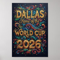 Dallas Maison de la Coupe du Monde 2026 Typograph