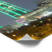 Poster Dallas Skyline la nuit (Coin)