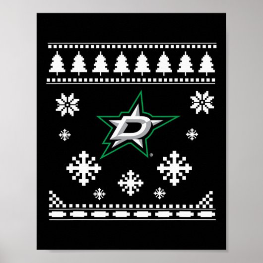 Poster Dallas Stars Ugly Christmas Sweater Holidaze (Devant)