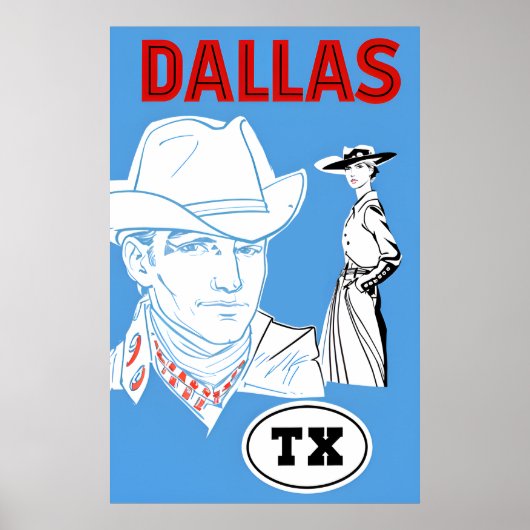 Poster Dallas, Texas (Devant)