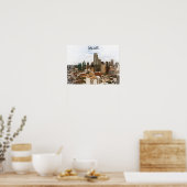 Poster Dallas Texas Panorama VIew City Silhouette (Cuisine)