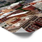 Poster Dallas, Texas, photo de paysage urbain (Coin)