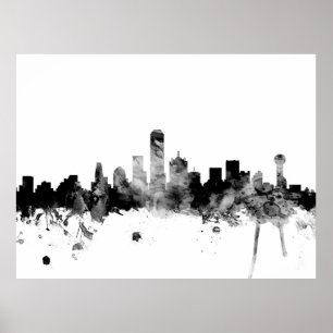 Poster Dallas Texas Skyline