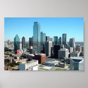 Poster Dallas Texas Skyline