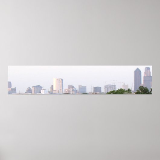 Poster Dallas, Texas Skyline (Devant)