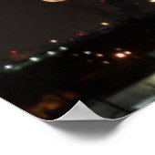 Poster Dallas, Texas Skyline à la nuit (Coin)