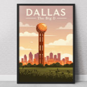 Poster Dallas vintage