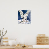 Poster Dalmatian ange chiot peinture (Cuisine)