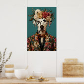 Poster Dalmatian In Suit Poster, Dalmatian Portrait (Cuisine)