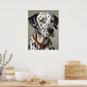 Poster Dalmatie - Art Chien Imprimer (Cuisine)