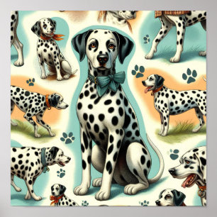 Poster Dalmatie mignonne