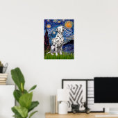Poster Dalmatien 1 - Nuit étoilée (Vert.) (Bureau à domicile)