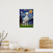 Poster Dalmatien 1 - Nuit étoilée (Vert.) (Cuisine)