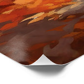 Poster Dalmatien en automne Feuilles automne Inspirer (Coin)