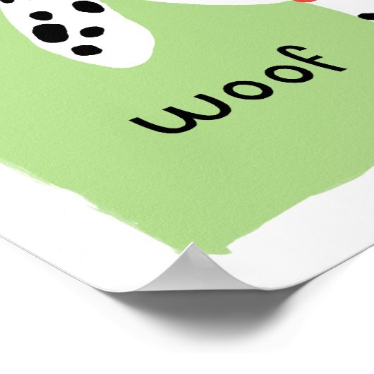 Poster Dalmatien Woof (Coin)