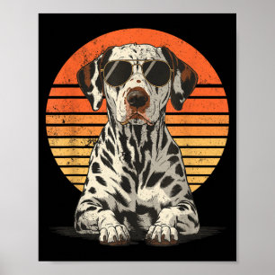 Poster Dalmatiens fiers hommes femmes amateurs de chiens