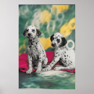 Poster Dalmatische Puppies