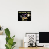 Poster d'alphabétisation des livres magiques (Bureau à domicile)