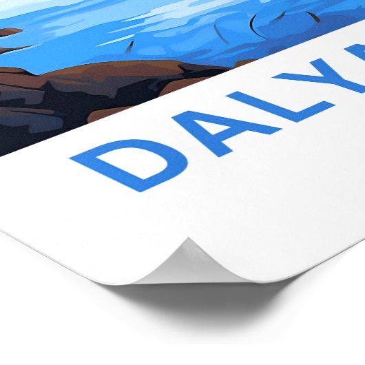 Poster Dalyan River Turquie Imprimer (Coin)