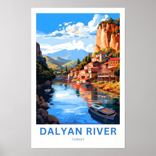 Poster Dalyan River Turquie Imprimer (Devant)