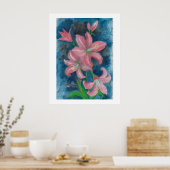 Poster d'amaryllis rose (Cuisine)