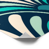 Poster Damas florales : Art Nouveau élégant. (Coin)