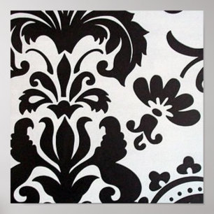 Poster Damas noir et blanc